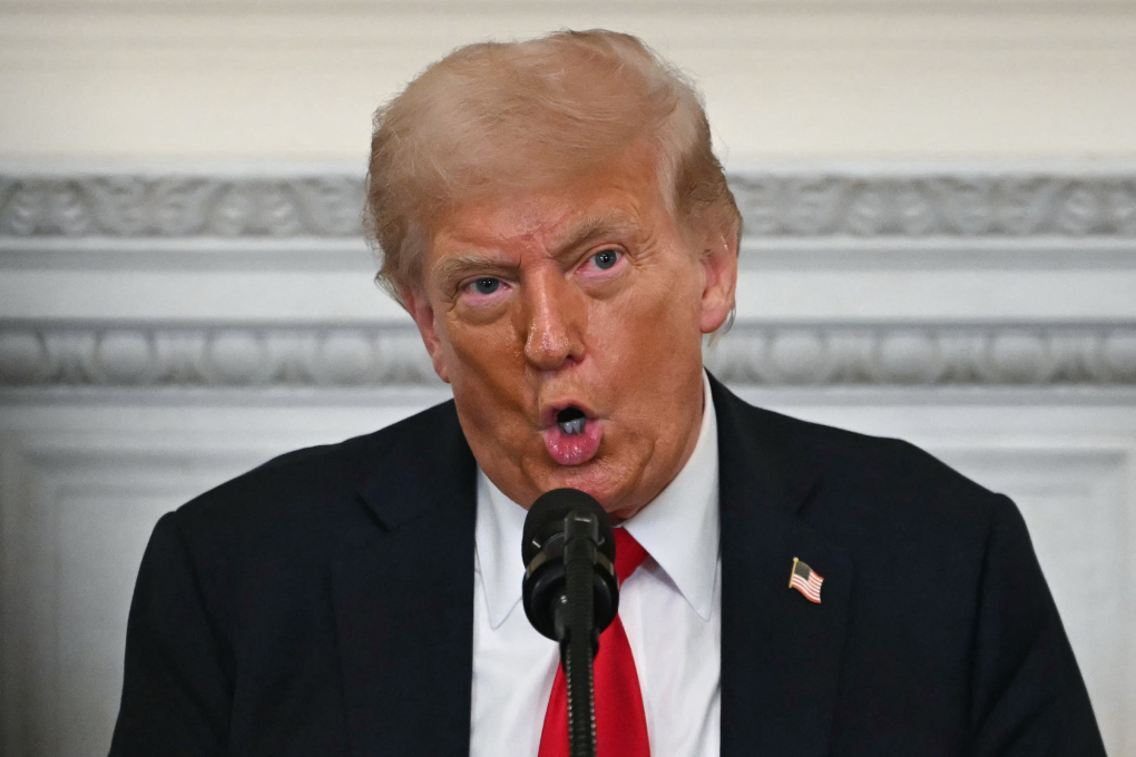 Tổng thống Donald Trump phát biểu tại Nhà Trắng ngày 14/7. Ảnh: AFP