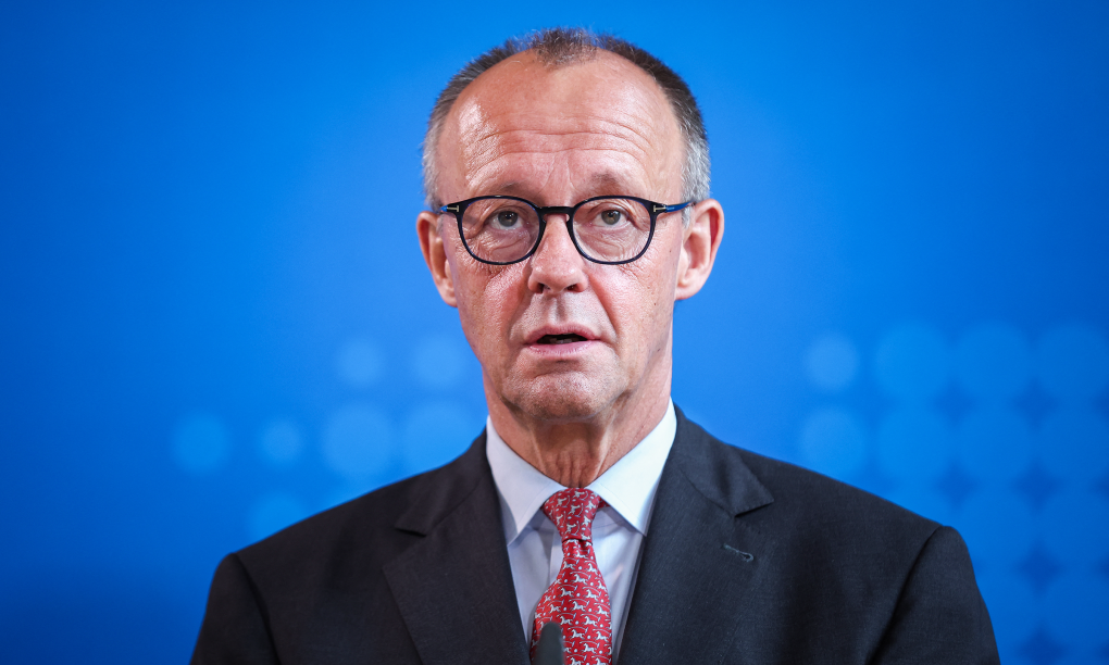 Thủ tướng Đức Friedrich Merz phát biểu tại thành phố Hanover hôm 22/7. Ảnh: AFP