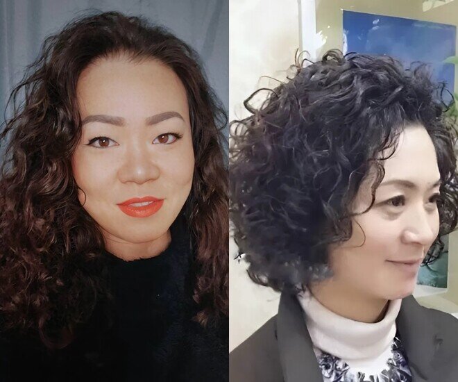 Sự khác biệt giữa vẻ ngoài thanh lịch và luộm thuộm đôi khi chỉ nằm ở độ xoăn của lọn tóc. Đặc biệt, khi tóc bắt đầu mọc mới, phần chân tóc đen – trắng xen kẽ sẽ càng khiến kiểu tóc xoăn dày trông hỗn loạn và cộng thêm tuổi.