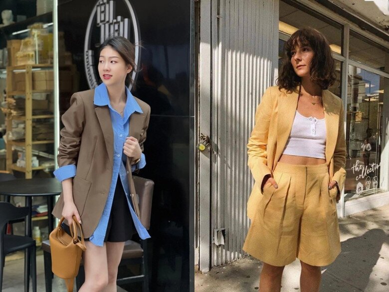 Những chiếc quần shorts này cũng là “cứu tinh” cho hội chị em công sở mỗi khi bí ý tưởng mặc đẹp. Chỉ cần mix cùng áo blazer, áo phông hoặc sơ mi, bạn đã có ngay vẻ ngoài thời thượng và cuốn hút.