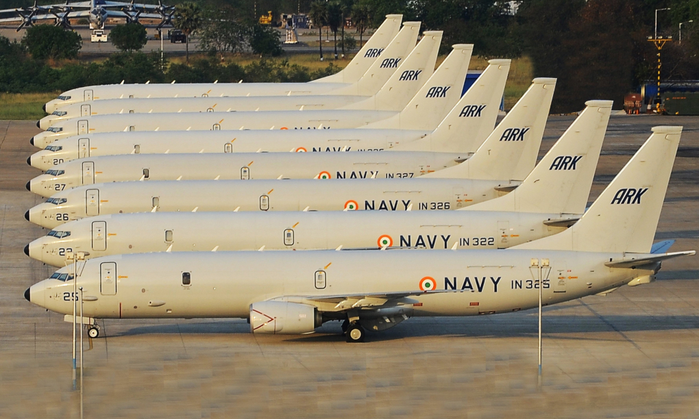 Một phần phi đội P-8I của Ấn Độ. Ảnh: UK Defence Journal