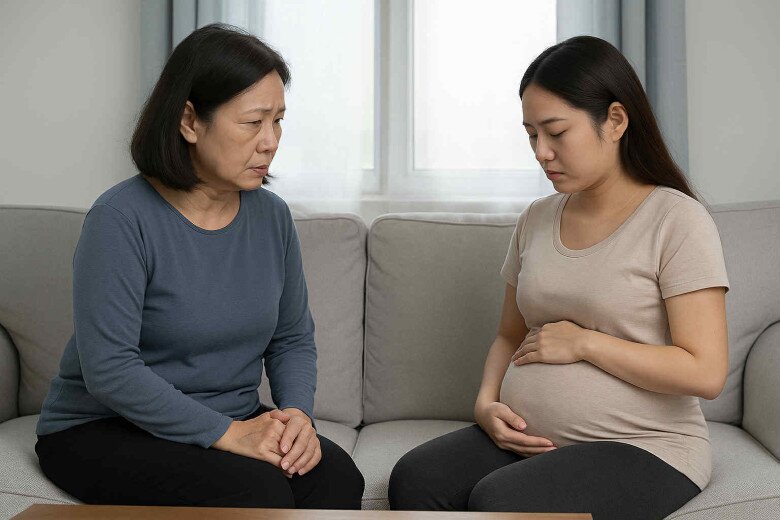 Gặp mẹ chồng cũ đi cầu cháu, tôi ôm bụng bầu đến chào hỏi khiến bác sững sờ - 2