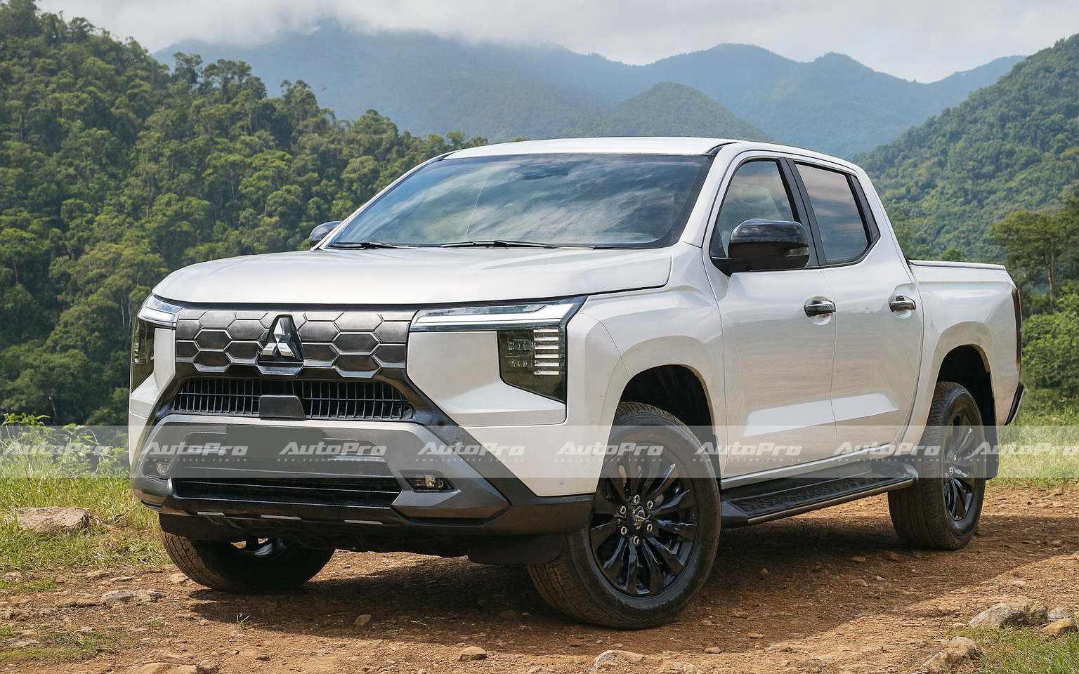 Mitsubishi Triton mới mà nâng cấp thế này thì dễ hot hơn khi về Việt Nam: Mượn thiết kế Destinator, nội thất ‘đã mắt’ hơn- Ảnh 2.