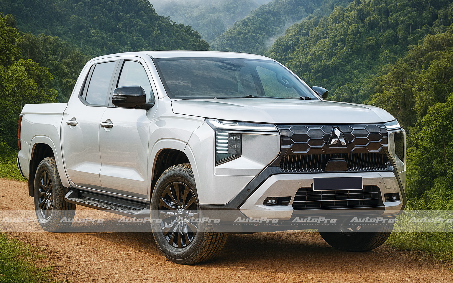 Mitsubishi Triton mới mà nâng cấp thế này thì dễ hot hơn khi về Việt Nam: Mượn thiết kế Destinator, nội thất ‘đã mắt’ hơn- Ảnh 3.