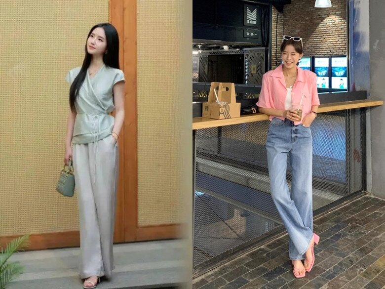 Sandal gót thấp đế thô giúp chị em đi lại thoải mái mà vẫn ăn gian thêm vài phân.