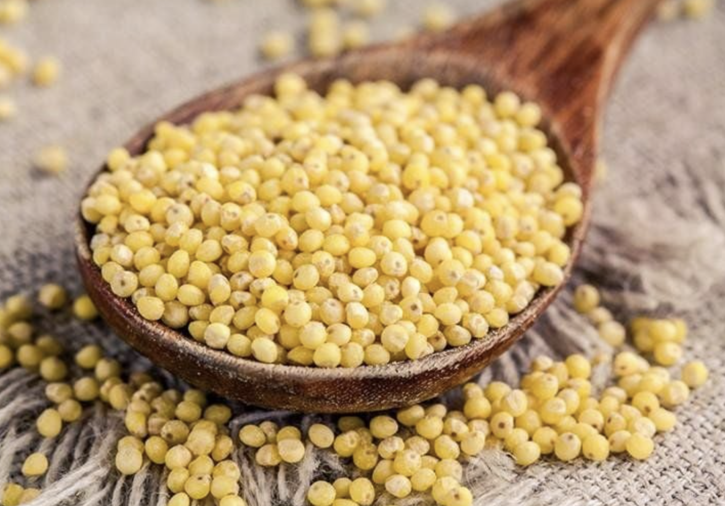 Hạt kê giúp làm đẹp da, nuôi dưỡng tóc chắc khỏe, hỗ trợ giảm cân, tốt cho tiêu hóa, tim mạch và tăng sức đề kháng.