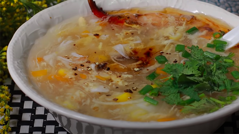 Súp cua bổ dưỡng thích hợp dùng trong bữa sáng.