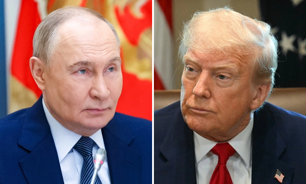 Tổng thống Mỹ Donald Trump (trái) và Tổng thống Nga Vladimir Putin. Ảnh: AFP