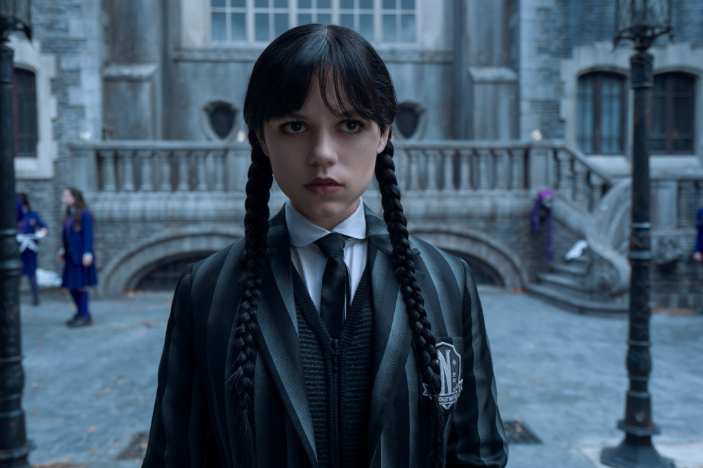 Jenna Ortega trong Wednesday mùa hai. Ảnh: Netflix