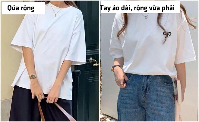 Phần tay áo cũng cần được chú ý để tránh tạo cảm giác luộm thuộm.