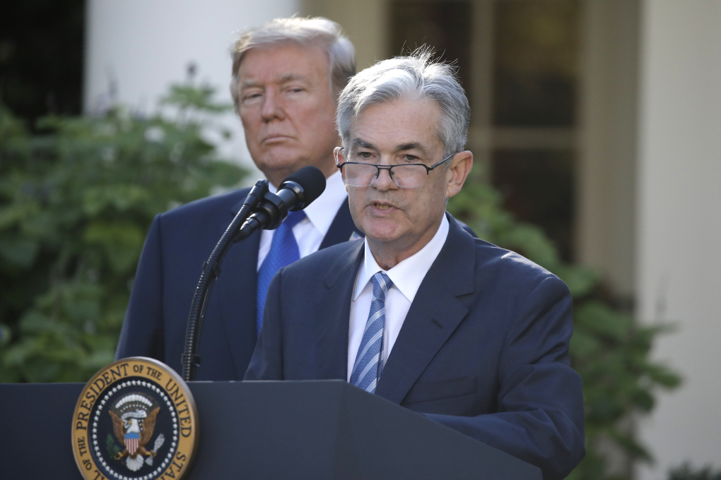Tổng thống Donald Trump và ông Jerome Powell tại Nhà Trắng hồi tháng 11/2017. Ảnh: Reuters