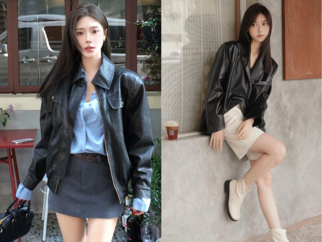 Chân váy hoặc quần short mix cùng áo thun hay áo sơ mi, khoác ngoài bằng áo da sẽ tạo nên tổng thể vừa trẻ trung, vừa cá tính, phù hợp dạo phố hay hẹn hò.