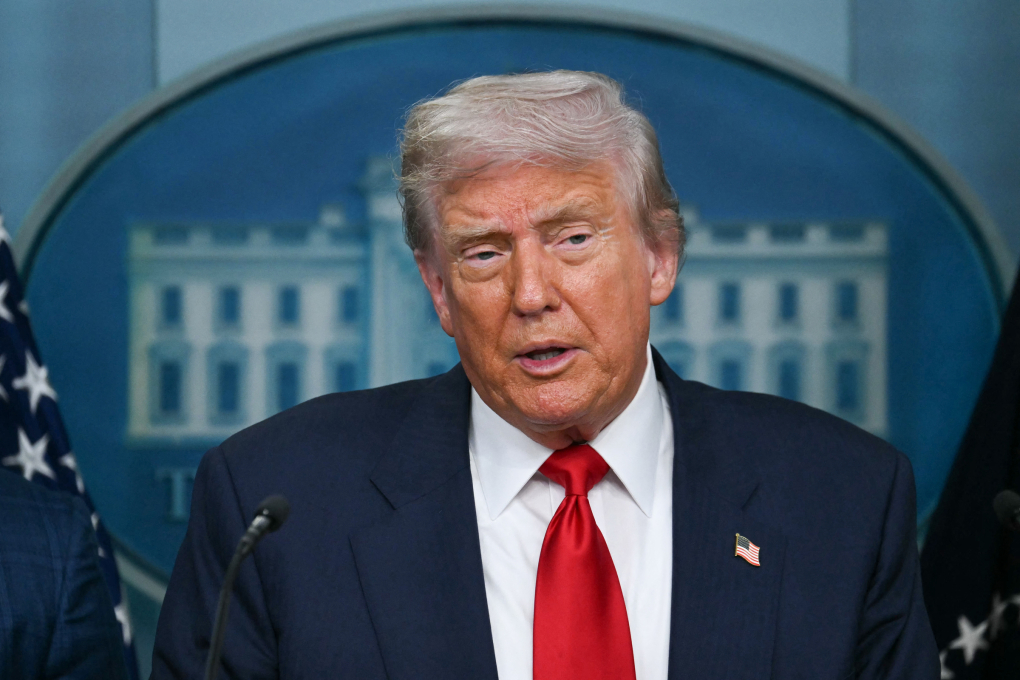 Tổng thống Donald Trump tại một cuộc họp báo ở Nhà Trắng ngày 11/8. Ảnh: AFP