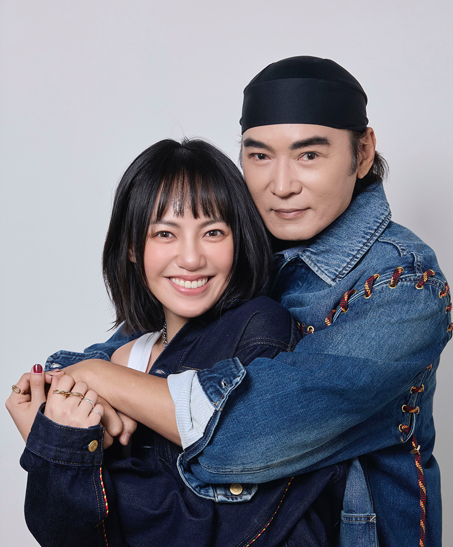 Ân Tuấn và con gái, Mạn Đình. Ảnh: Ettoday