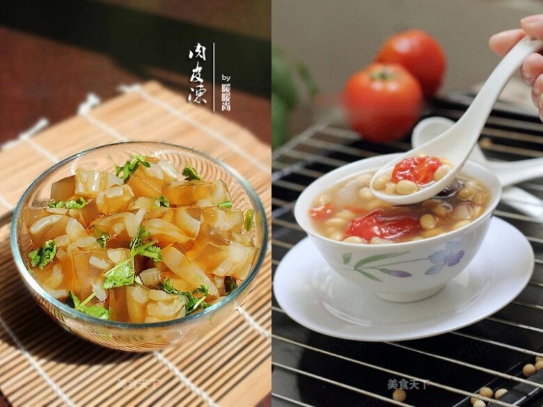 Các món ăn từ bì lợn được phụ nữ Đài Loan yêu thích.