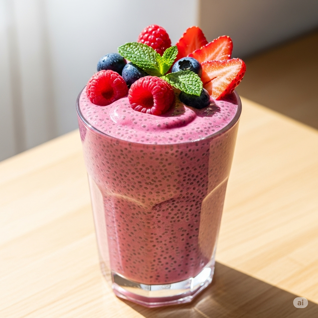 Ngâm hạt chia trong nước hoặc các chất lỏng khác (sữa, nước ép...) ít nhất 15-20 phút trước khi ăn.