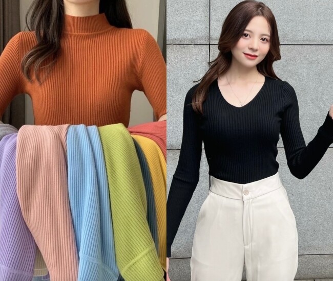 Áo len tăm tay dài là item được hội chị em ưu ái mỗi khi Thu – Đông về. Thiết kế ôm vừa vặn, chất liệu gân co giãn giúp tôn dáng, giữ ấm mà vẫn thoải mái. Basic nhưng chưa bao giờ lỗi mốt, đây chính là chân ái mùa lạnh.