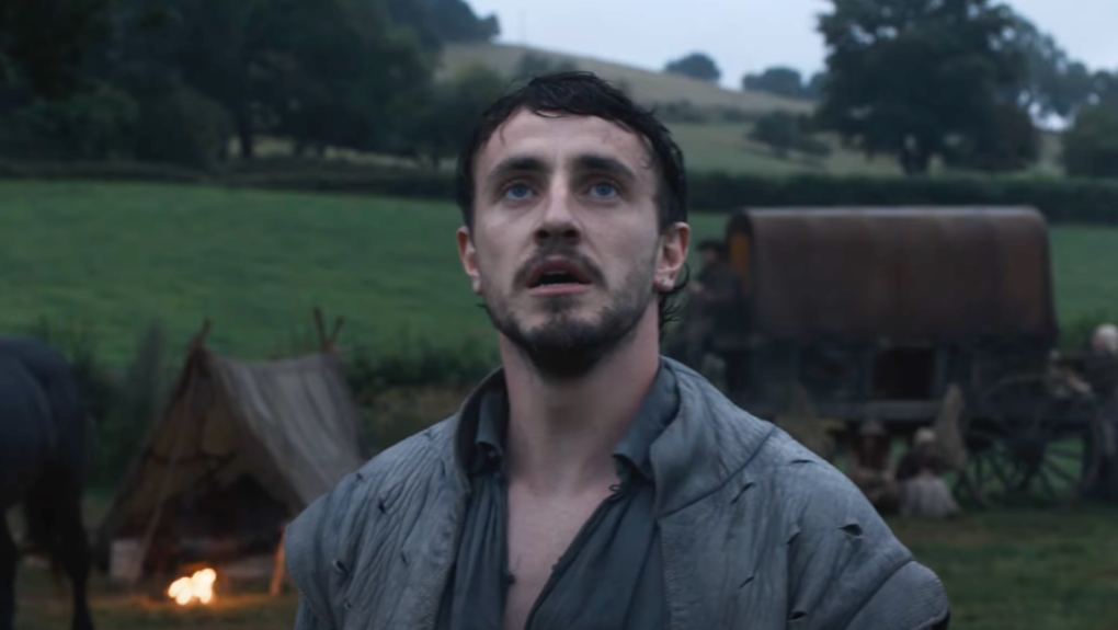 Tạo hình William Shakespeare (do Paul Mescal đóng) trong phim Hamnet. Ảnh: Focus Features