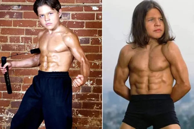 Richard Sandrak từng được mệnh danh cậu bé khỏe nhất thế giới theo cân nặng. Ảnh: Metro