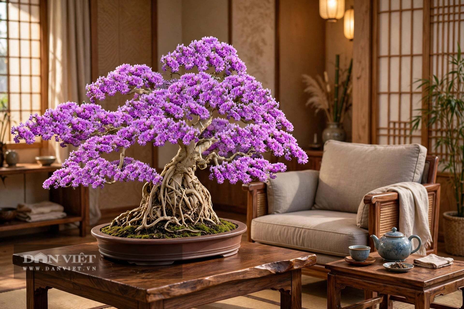 Hoa linh sam có màu tím thủy chung
