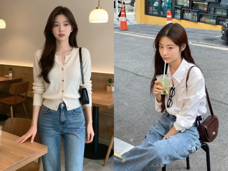 Quần jeans phù hợp với mọi outffit từ cá tính đến nữ tính. 