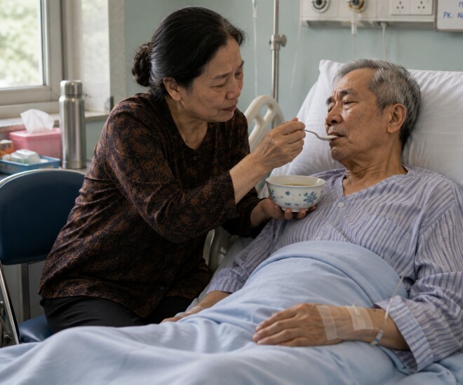 Chồng tôi mất sau hơn nửa năm nằm viện. (Ảnh minh họa)