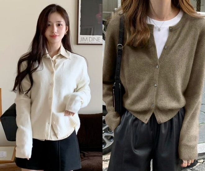 Cardigan dáng gọn, item dễ ứng dụng giúp tủ đồ công sở mùa thu đông thêm thanh lịch.