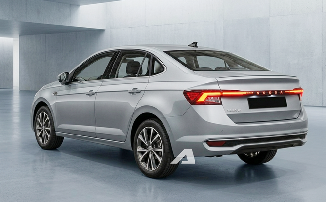 Skoda Slavia 2026 được hé lộ nhiều chi tiết mới trước giờ G: Giao diện đèn, mâm thay đổi, dễ nâng cấp cả nội thất cạnh tranh City, Vios - Ảnh 6.