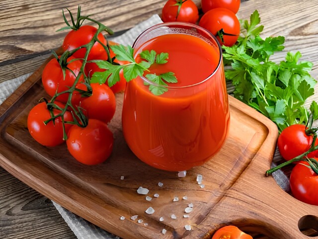 Cà chua chứa lycopene, vitamin C cùng nhiều hợp chất chống oxy hóa, rất đáng để thêm vào thực đơn. Nước ép cà chua có vị thanh nhẹ, dễ uống và có thể kết hợp cùng những loại rau củ khác, giúp khẩu phần hằng ngày thêm đa dạng.