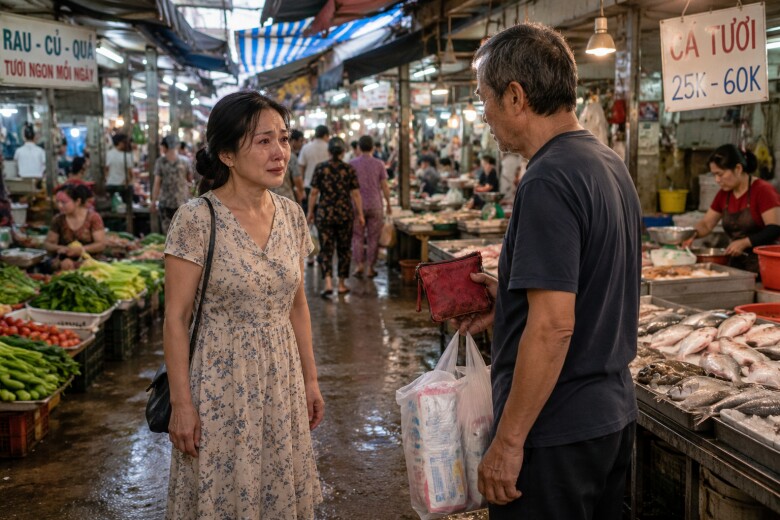 Tôi đã vô tình gặp lại chồng cũ ở chợ. (Ảnh minh họa)
