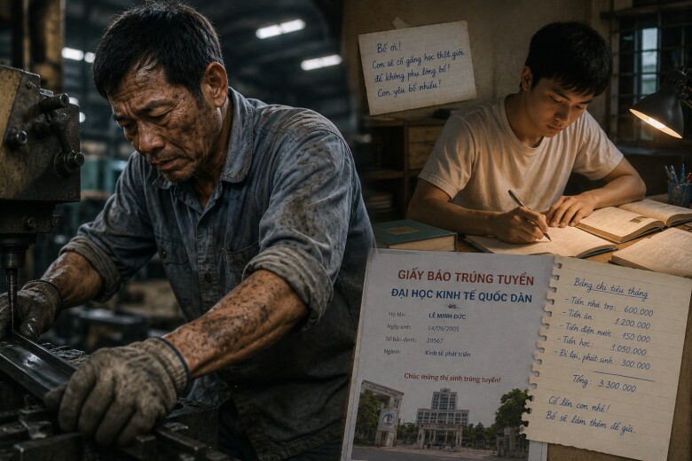 Nhờ những đồng tiền bố dượng chắt chiu, tôi mới học hết đại học, rồi tiếp tục học cao hơn. (Ảnh minh họa)