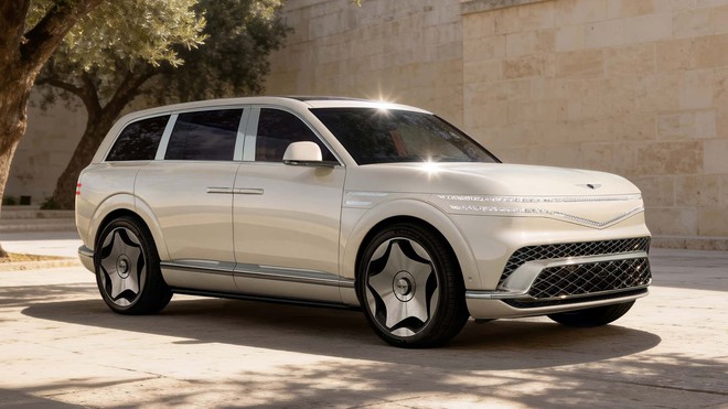 SUV điện Genesis GV90 ra mắt: Xe ô tô có thể ẩn cột B đầu tiên trên thế giới, nội thất siêu sang đấu Maybach - Ảnh 2.