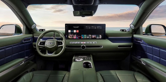 SUV điện Genesis GV90 ra mắt: Xe ô tô có thể ẩn cột B đầu tiên trên thế giới, nội thất siêu sang đấu Maybach - Ảnh 7.