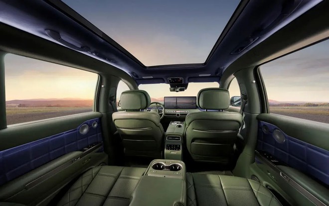 SUV điện Genesis GV90 ra mắt: Xe ô tô có thể ẩn cột B đầu tiên trên thế giới, nội thất siêu sang đấu Maybach - Ảnh 8.