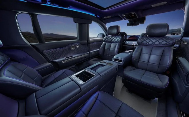 SUV điện Genesis GV90 ra mắt: Xe ô tô có thể ẩn cột B đầu tiên trên thế giới, nội thất siêu sang đấu Maybach - Ảnh 9.