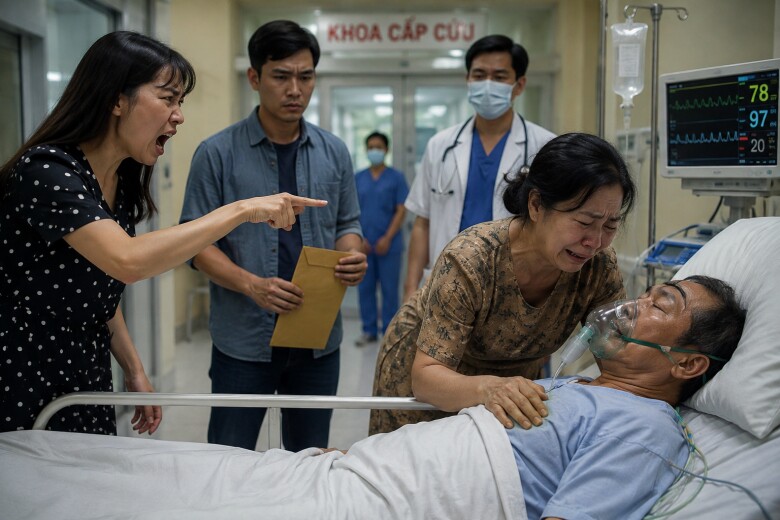 Tôi hoảng hốt gọi cấp cứu, đưa ông vào bệnh viện. (Ảnh minh họa)