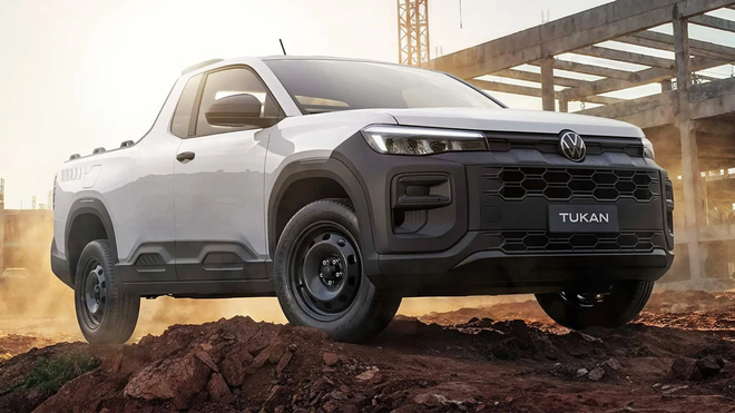 Volkswagen Tukan lộ diện: Bán tải nhỏ hơn Ford Ranger, dùng máy hybrid 1.5L, có tùy chọn cabin đơn lẫn cabin kép - Ảnh 1.