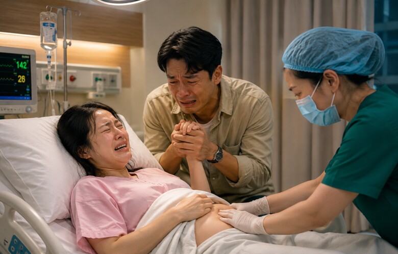 Chồng cũ bất ngờ xuất hiện lúc tôi sinh con. (Ảnh minh họa)