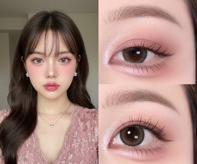 Makeup mắt 2026 thiên về tính biểu đạt với màu sắc và đường eyeliner được xử lý mềm mại.
