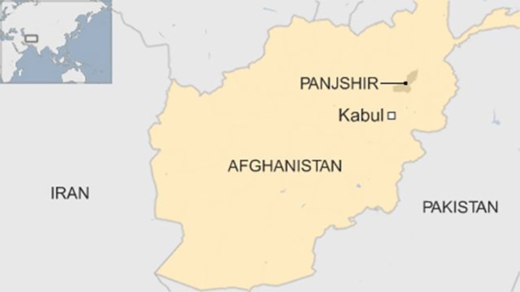 Vị trí tỉnh Panjshir của Afghanistan. Đồ họa: BBC.