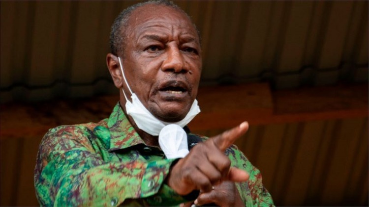 Tổng thống Guinea Alpha Conde. Ảnh: AFP.