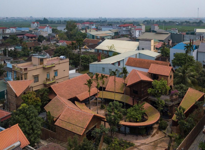 Ngoi nha nhu mot lang co thu nho o ngoai thanh Ha Noi