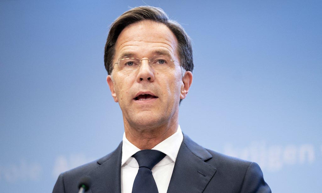 Thủ tướng Hà Lan Mark Rutte phát biểu trong cuộc họp báo tại The Hague hôm 14/9. Ảnh: AFP.