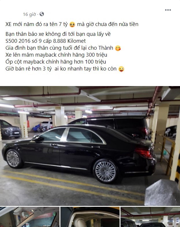 Đại gia rao bán Mercedes-Benz S 500 ODO 9.000km: Xe mới hơn 7 tỷ mà giờ bán chưa được nửa giá - Ảnh 1.