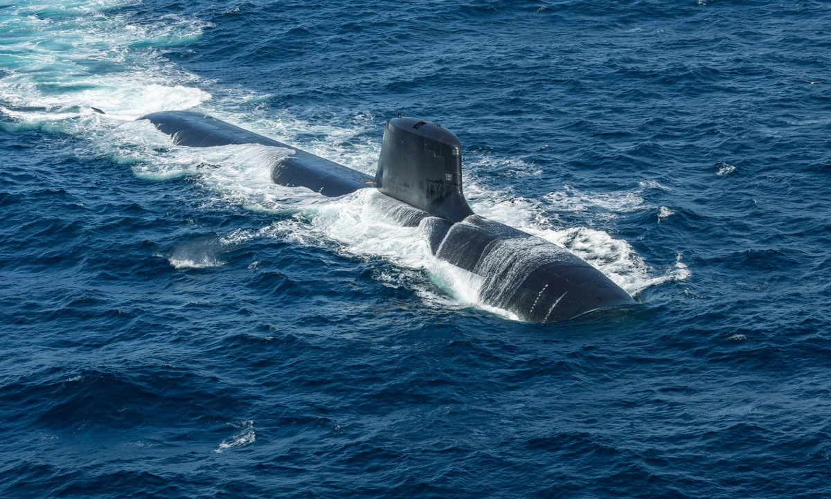 Tàu ngầm Suffren thuộc lớp Barracuda của Pháp chạy thử hồi tháng 10/2020. Ảnh: Hải quân Pháp.