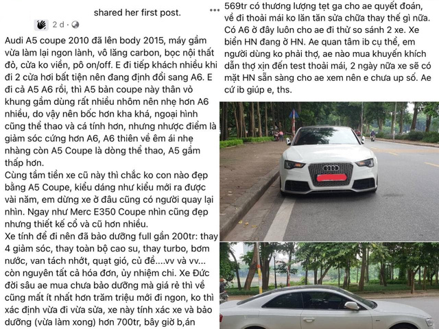 Bỏ hơn 700 triệu chơi Audi A5, chủ xe lại vội bán đi với giá chỉ 569 triệu đồng - Ảnh 3.