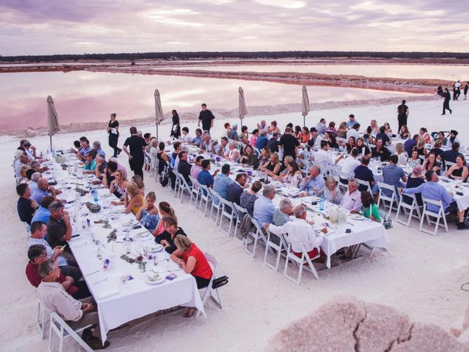The Gourmet Salt Lake Sunset Dinner at last year’s Melbourne Food and Wine Festival