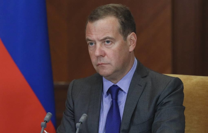 Phó chủ tịch Hội đồng An ninh Nga Dmitry Medvedev. Ảnh: TASS.