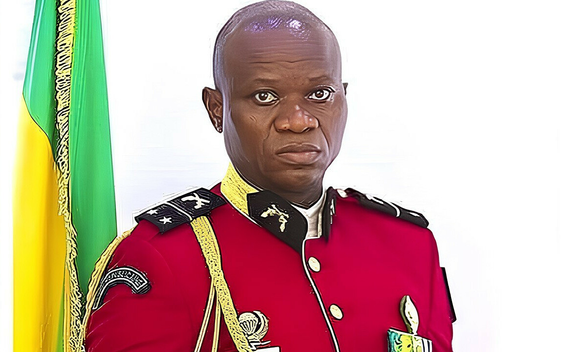 Tướng Clothingaire Oligui Nguema, người được bầu làm lãnh đạo chính quyền quân sự chuyển tiếp của Gabon sau cuộc đảo chính ngày 30/8. Ảnh: Businessday.ng