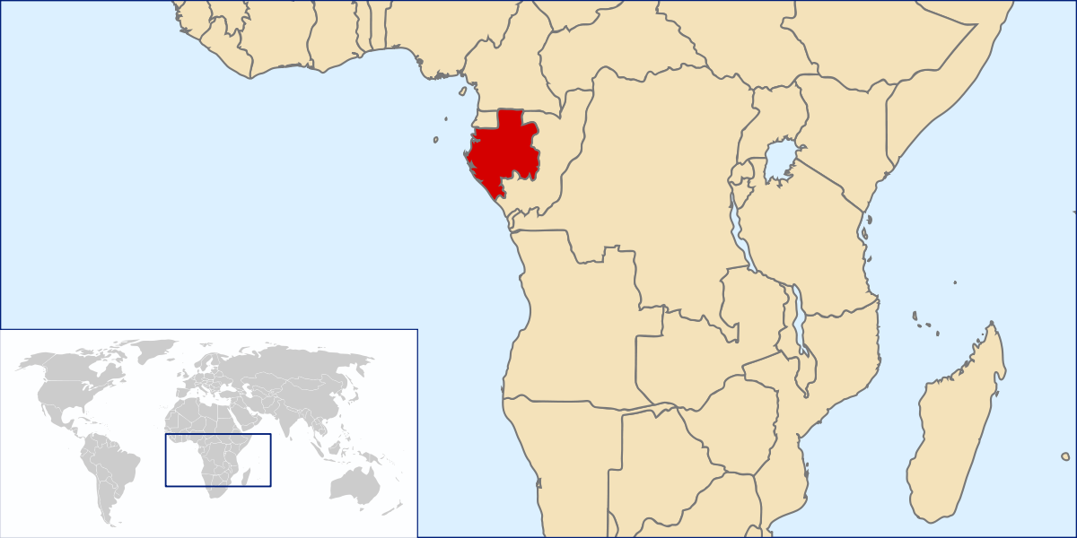 Vị trí Gabon (đỏ). Đồ họa: Atlas of Gabon